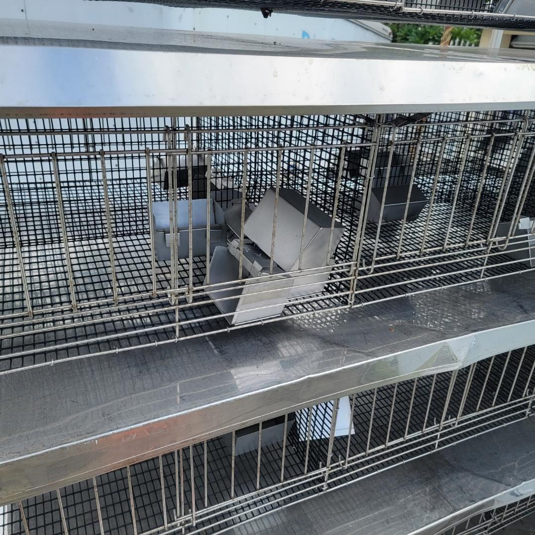 Large Animal Stainless Steel Rabbit Pigeon Cage on Wheels