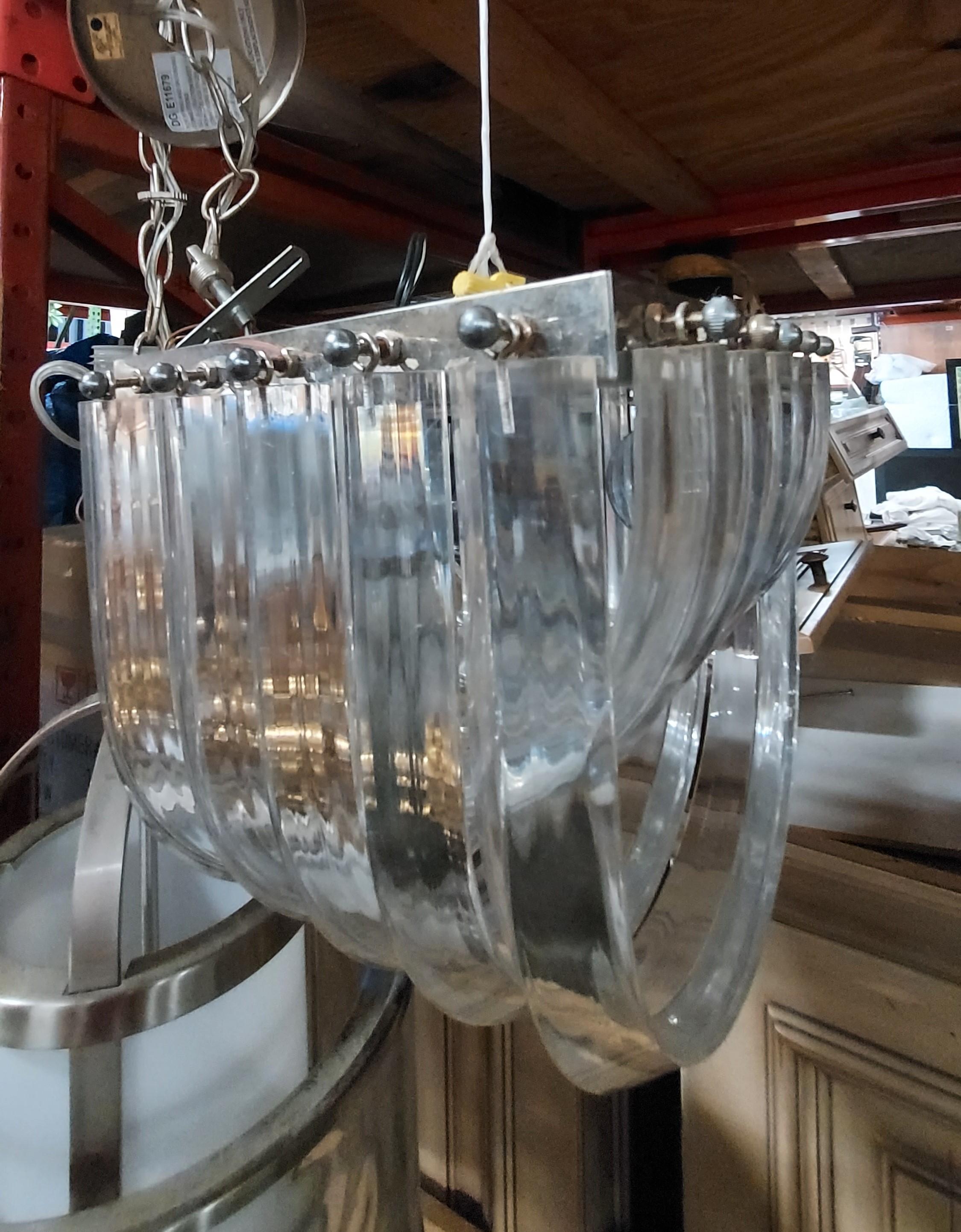 Modern Acrylic And Metal Ceiling Light