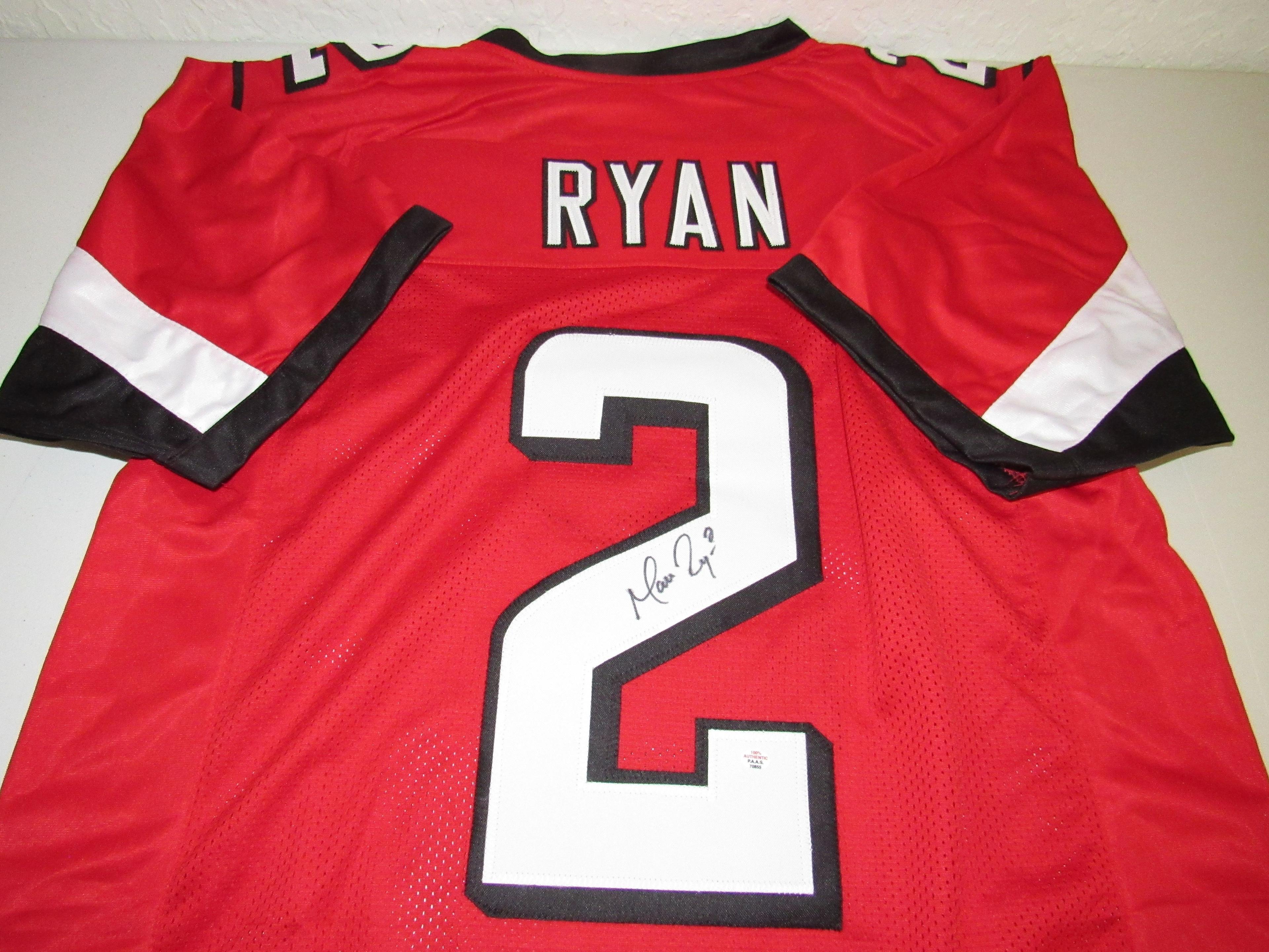 Matt Ryan of the Atlanta Falcons signed autographed football jersey PAAS COA 855