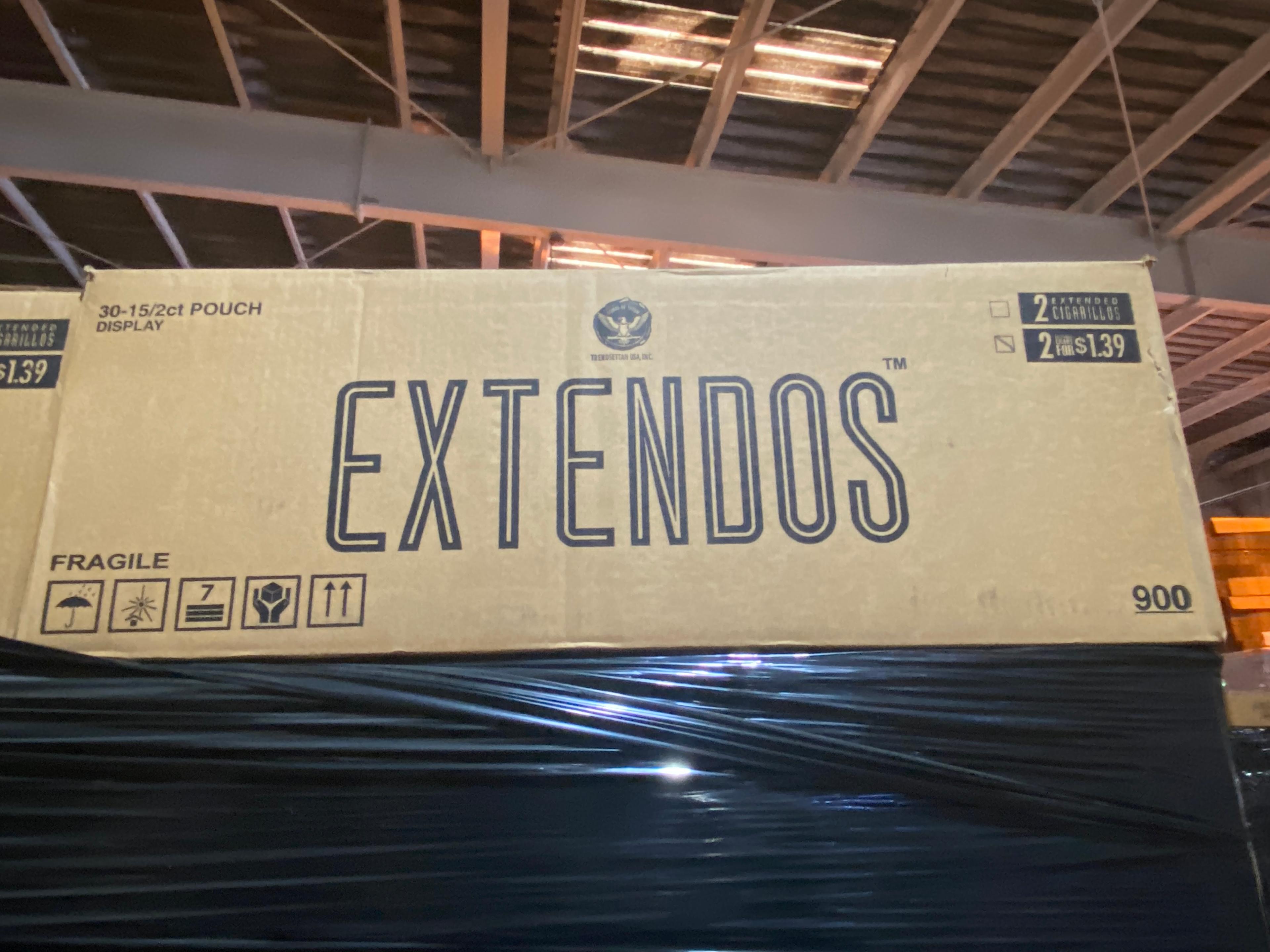 Extendos This Pallet Contains (21) Cases of Extendo Long Cigarillos. Each Case has (30) Boxes contai