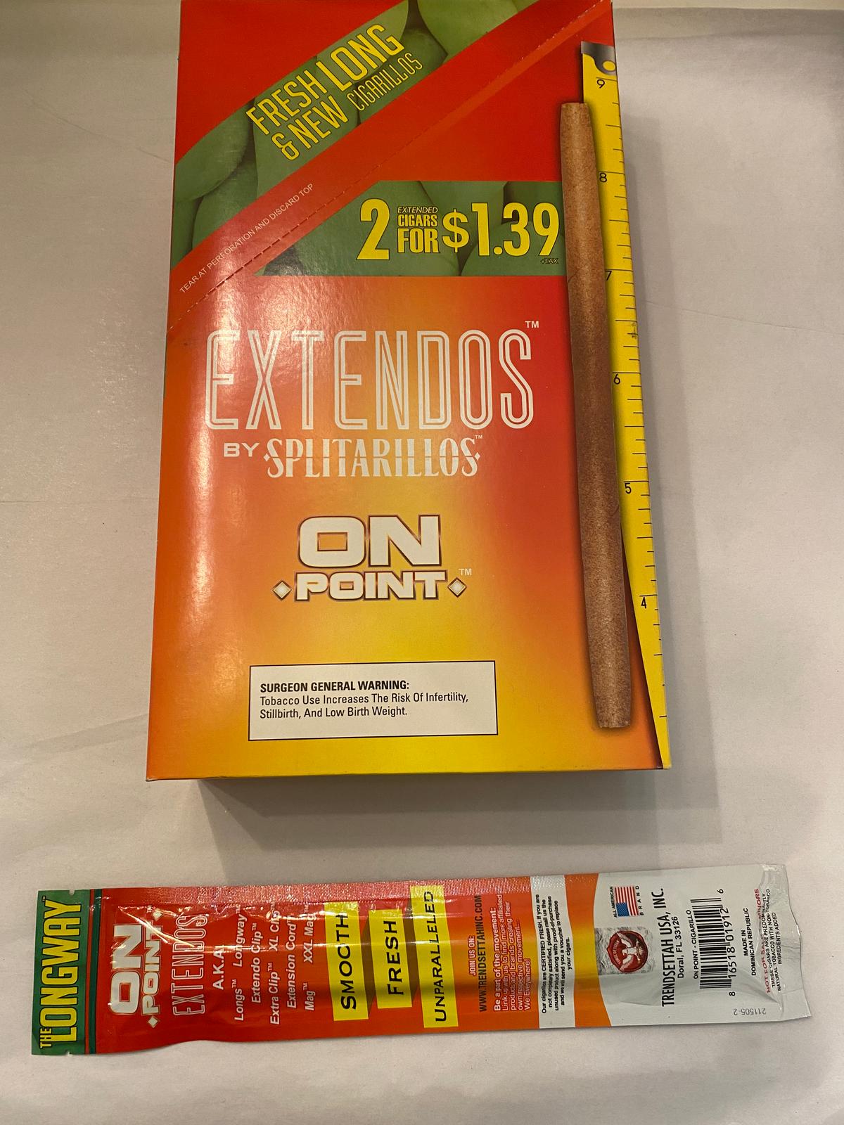 Extendos This Pallet Contains (21) Cases of Extendo Long Cigarillos. Each Case has (30) Boxes contai