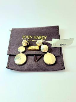New Designer JOHN HARDY Earrings Silver / 18k Earrings Retail $475.