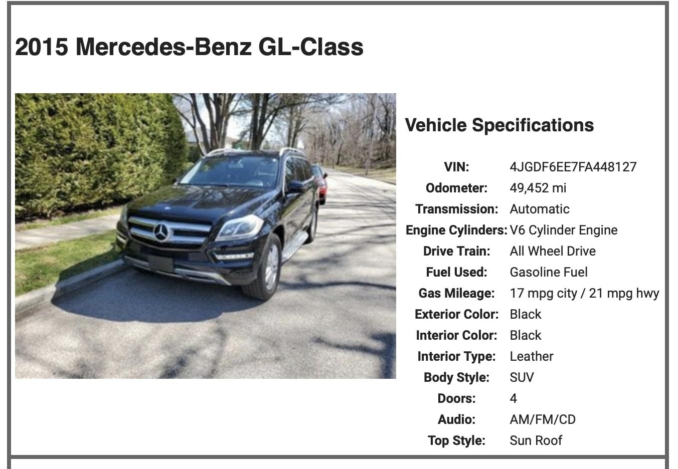 2015 Mercedes-Benz GL-Class