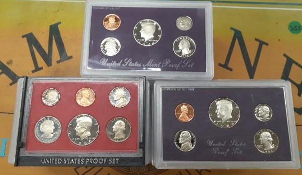 40 United States Proof sets - various years