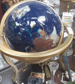 Semi Precious Stone Globe - 17 inches