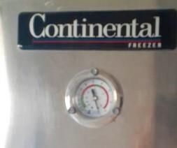 Continental 3 Door Stainless Steel Freezer on Casters