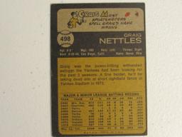 Craig Nettles NY Yankees 1973 Topps #498