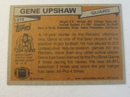 Gene Upshaw Oakland Raiders 1981 Topps #219