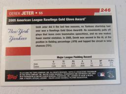 Derek Jeter NY Yankees 2006 Topps Gold Glove Award #246