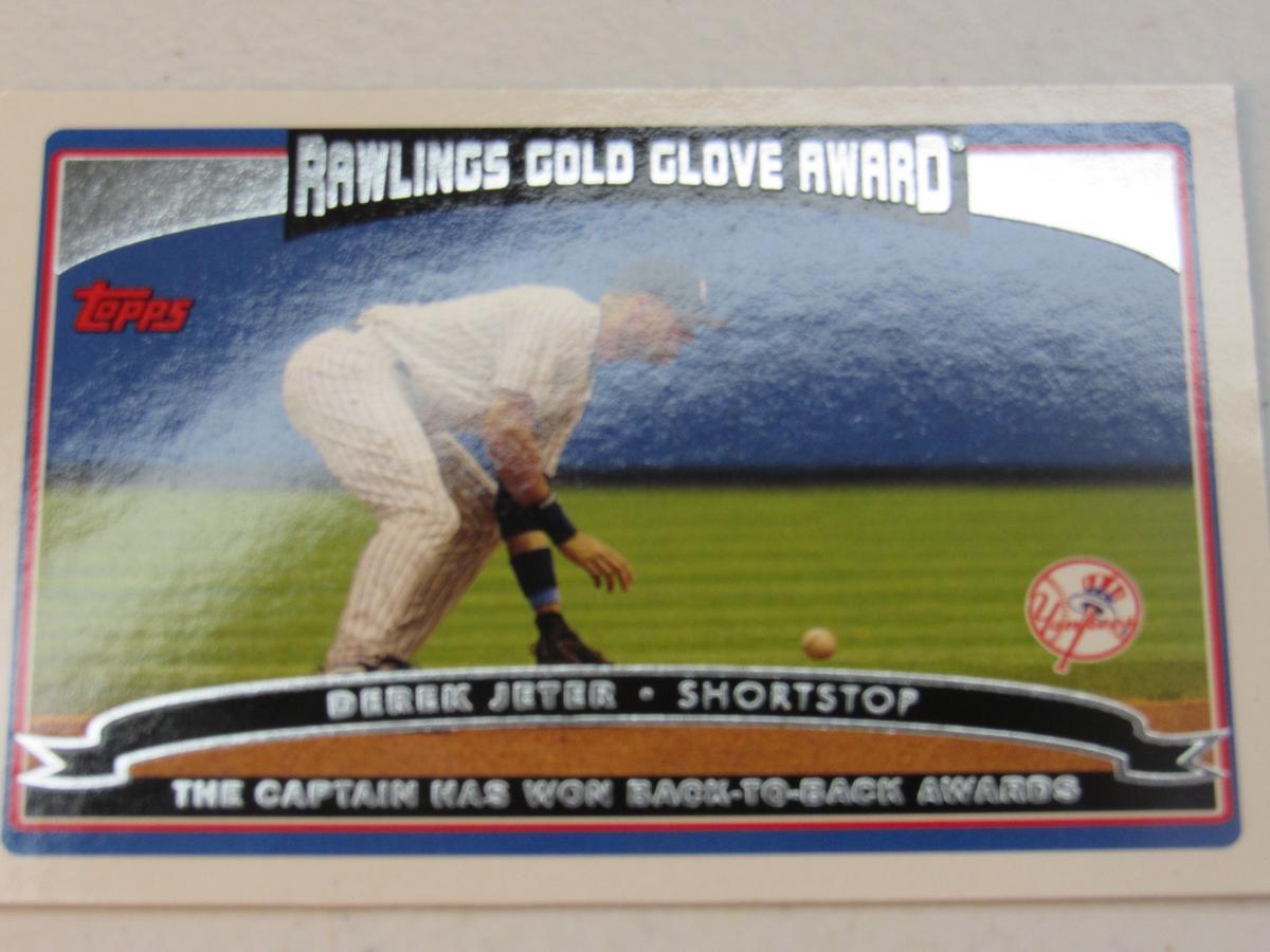 Derek Jeter NY Yankees 2006 Topps Gold Glove Award #246