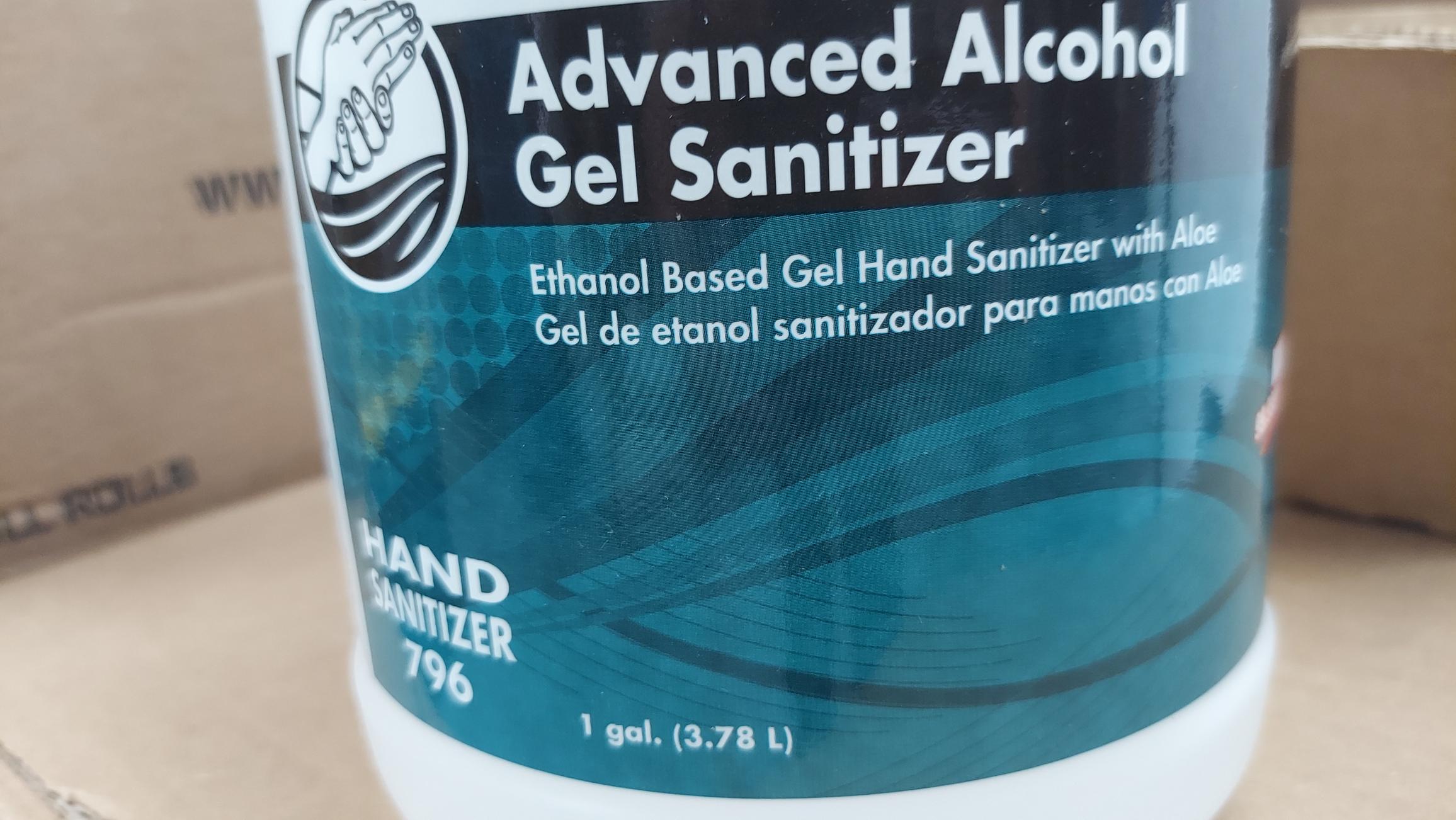 (4) Pallets Of One Gallon Advanced Alcohol Gel Sanitizer. (192) Bottles Per Pallet