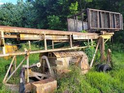 Large Diesel Stucco Lift Machine Pull Behind Buildings Concrete