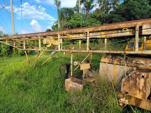 Large Diesel Stucco Lift Machine Pull Behind Buildings Concrete