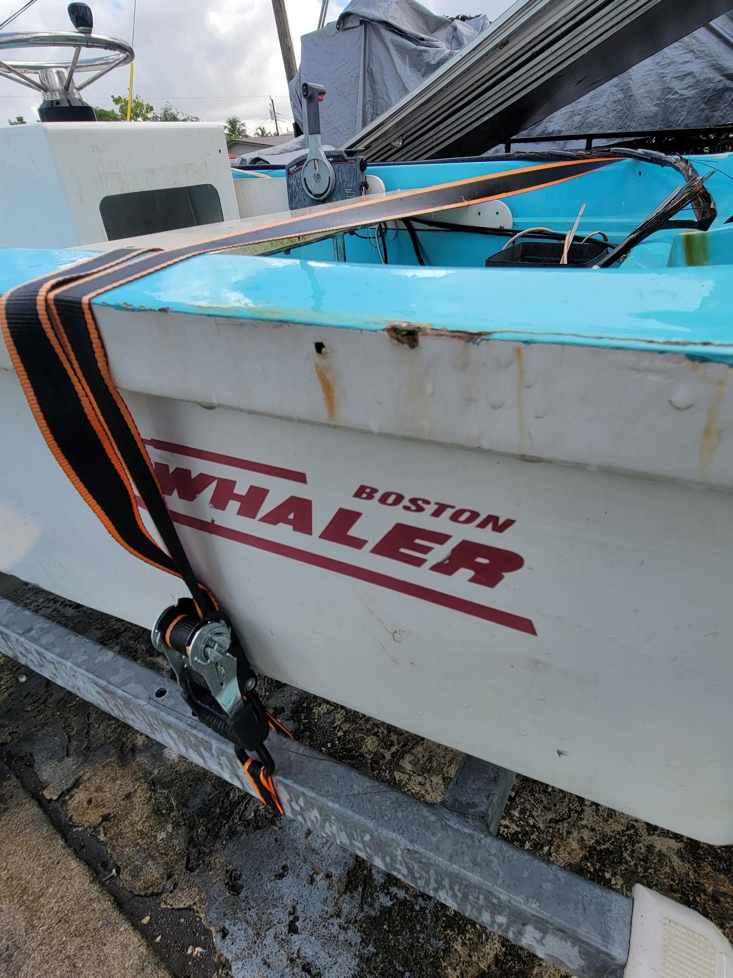 13' Boston Whaler with Yamaha Outboard Motor Trailer