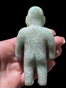 Pre-Columbian Adventuring Standing Jade Figure