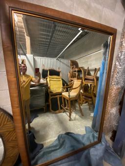 Large 57" x 80" Wood Framed Beveled Mirror