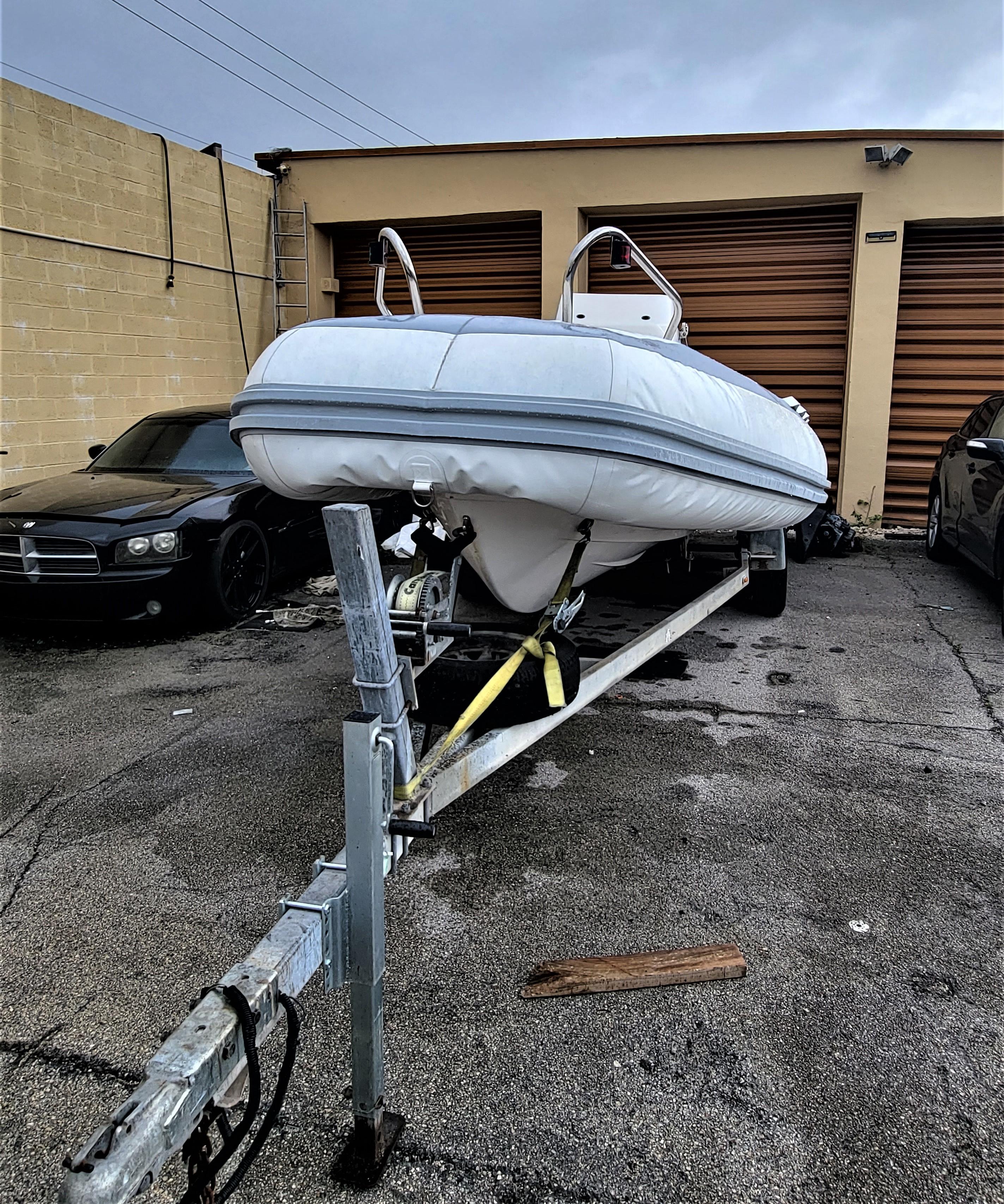 23' NOVURANIA Chase Yanmar Diesel Inflatable Boat Read