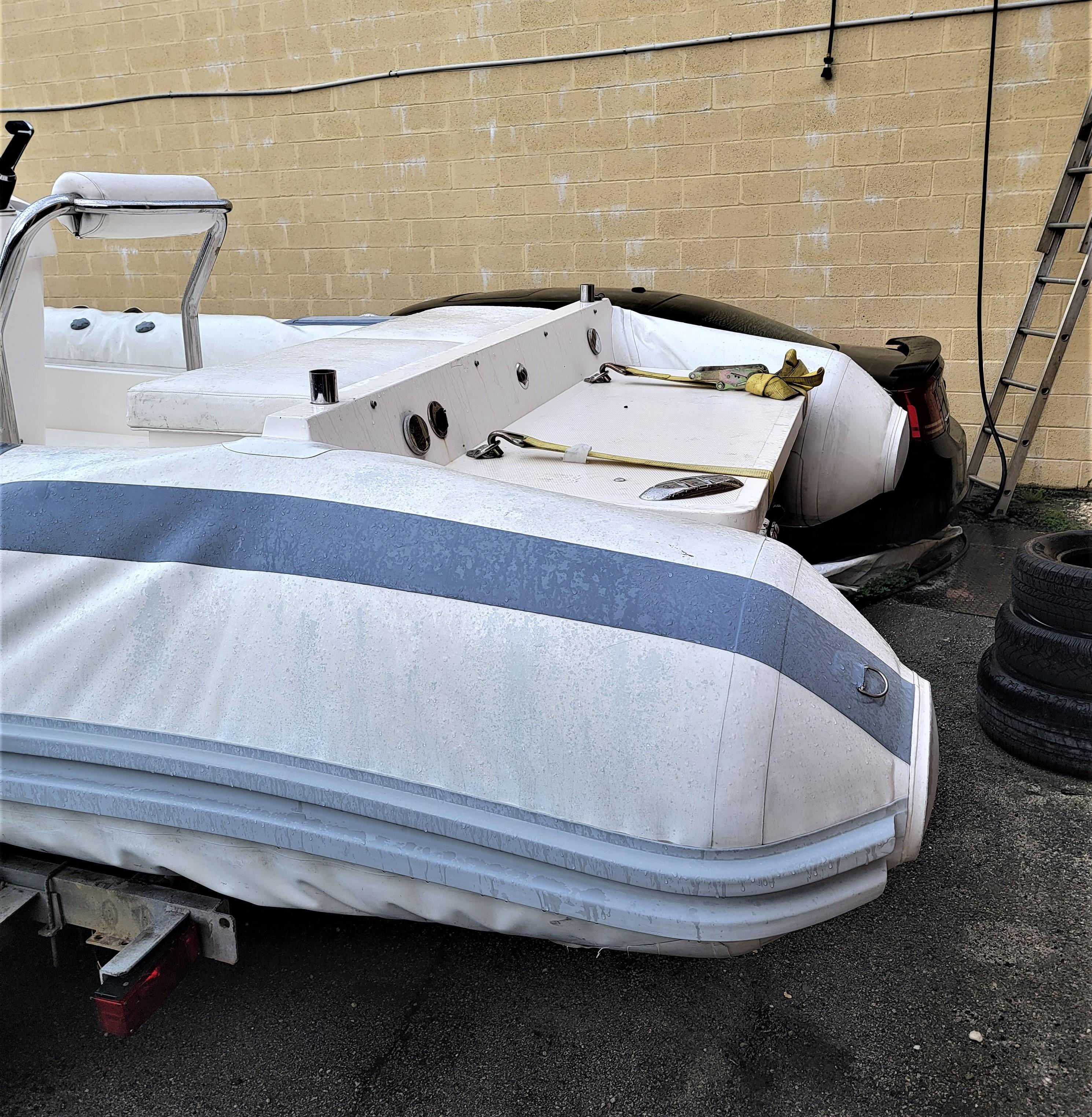 23' NOVURANIA Chase Yanmar Diesel Inflatable Boat Read