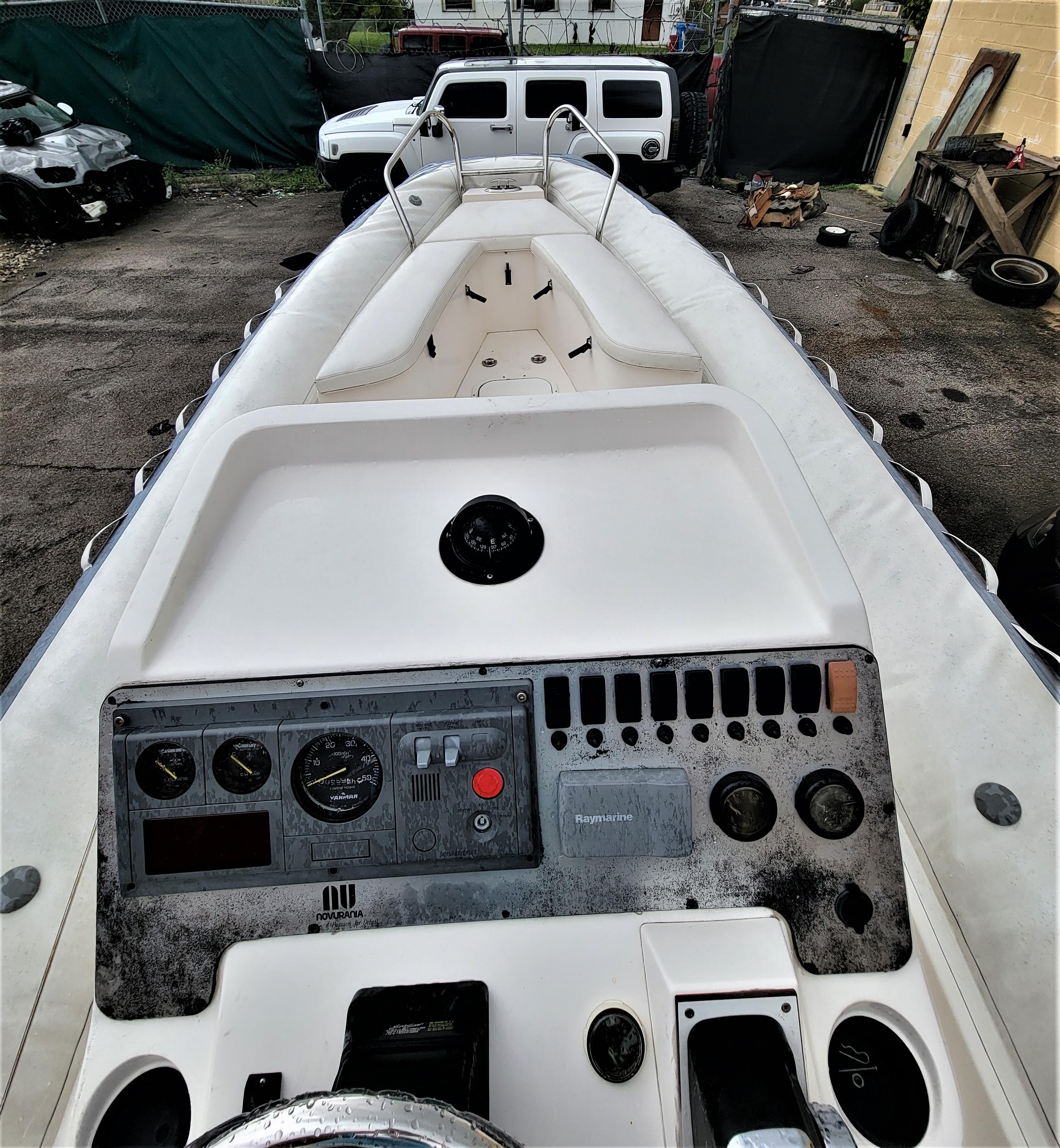 23' NOVURANIA Chase Yanmar Diesel Inflatable Boat Read