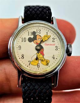 Vintage Rare INGERSOLL Walt Disney Mickie Mouse Ladies Watch