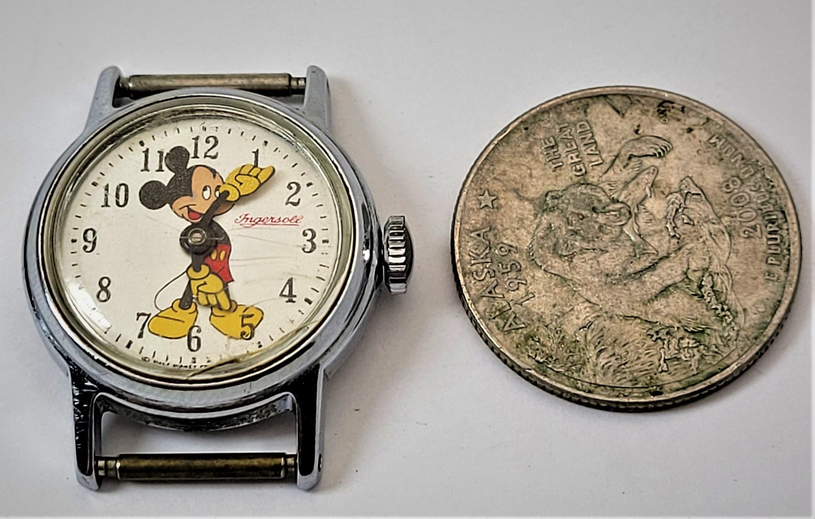 Vintage Rare INGERSOLL Walt Disney Mickie Mouse Ladies Watch