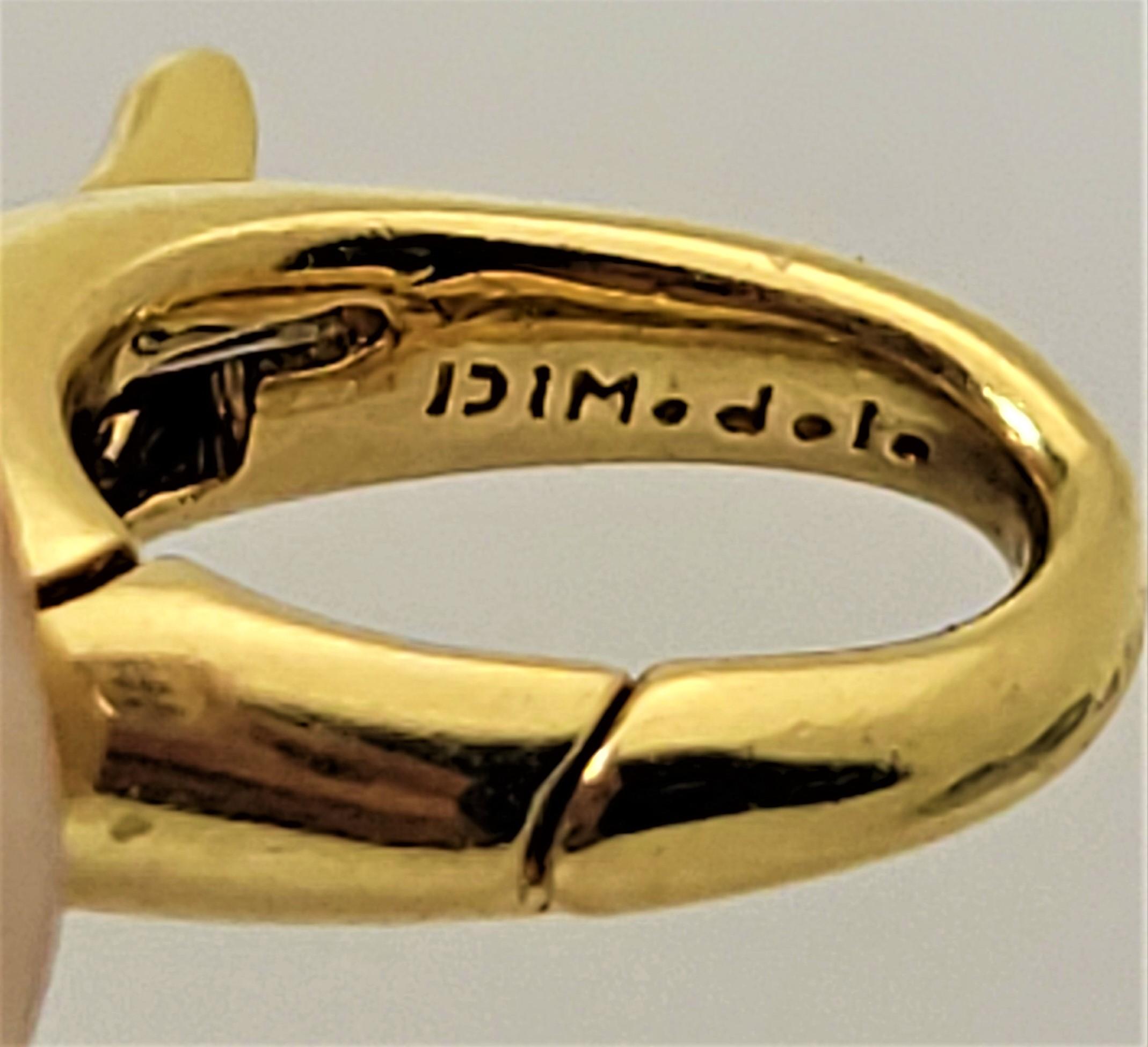 Deigner DiModolo DIMODLO 18K Yellow Gold Diamonds Necklace