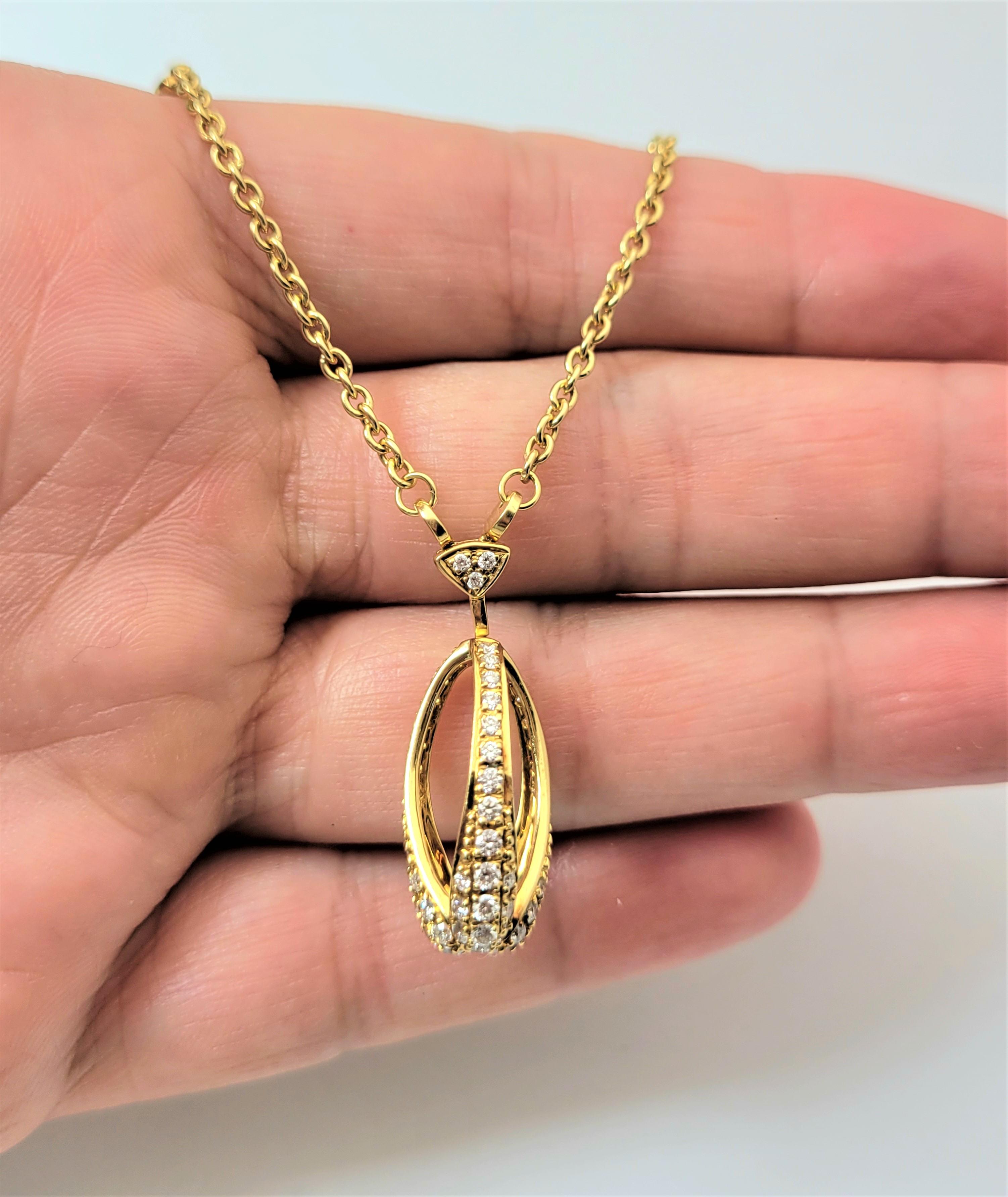 Deigner DiModolo DIMODLO 18K Yellow Gold Diamonds Necklace