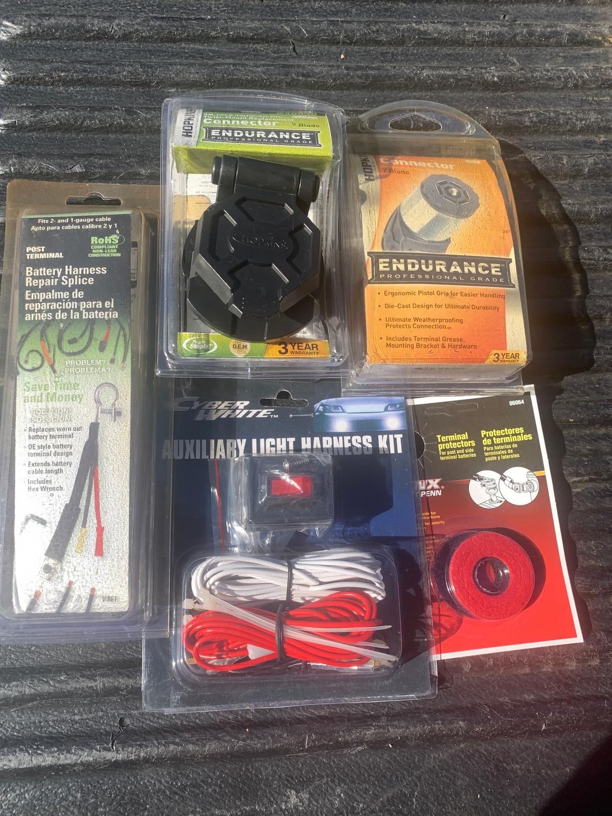 46-New Assorted Car Accessorie Harness Light Kits, Connector, Battery Harness Kit,
