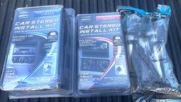 9- New Assorted Car Radio Instalation Kits Accessorie