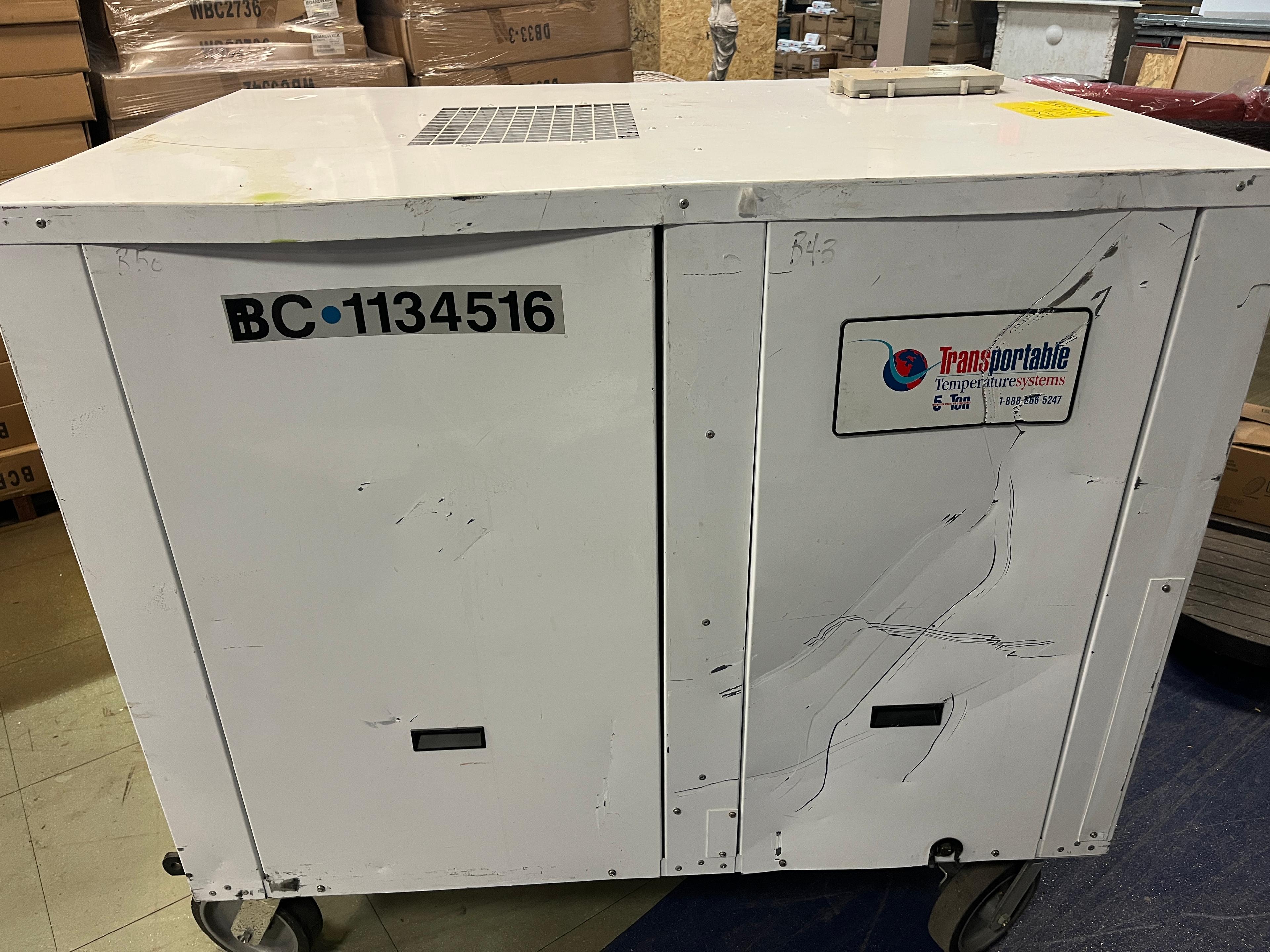 TRANSPORTABLE Temperature Systems / Portable AC Unit Model # SC-PAC5G3AS - 52" by 34" by 48" Tall on