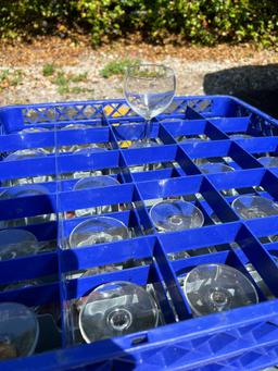 Assorted Glassware with Racks