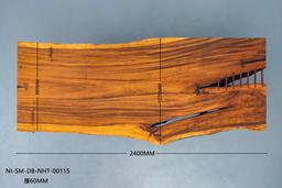94" x 38" 2" Thick Natural Live Edge Monkey Pod Wood Table Top