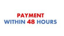PAYMENT WITHIN 48 HOURS