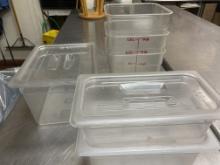 Various size and style plastic inserts and food containers