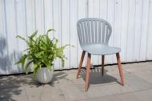 BRAND NEW OUTDOOR RECYCLED MARITIME GRADE RESIN CHAIR GREY