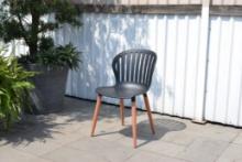 BRAND NEW OUTDOOR RECYCLED MARITIME GRADE RESIN CHAIR BLACK
