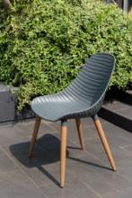 BRAND NEW OUTDOOR RECYCLED MARITIME GRADE RESIN CHAIR IN GREY