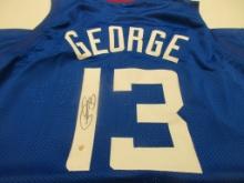 Paul George of the LA Clippers signed autographed basketball jersey PAAS COA 099