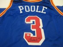 Jordan Poole of the Golden State Warriors signed autographed basketball jersey PAAS COA 507