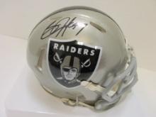 Bo Jackson of the Oakland Raiders signed autographed mini football helmet PAAS COA 849