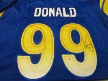 Aaron Donald of the LA Rams signed autographed football jersey PAAS COA 384