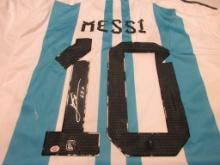 Leo Messi signed autographed soccer jersey PAAS COA 967