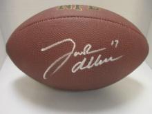 Josh Allen of the Buffalo Bills signed autographed brown football PAAS COA 558