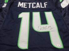 DK Metcalf of the Seattle Seahawks signed autographed football jersey PAAS COA 633