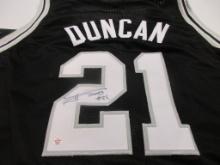 Tim Duncan of the San Antonio Spurs signed autographed basketball jersey PAAS COA 375