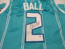 LaMelo Ball of the Charlotte Hornets signed autographed basketball jersey PAAS COA 416