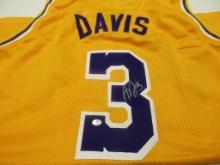 Anthony Davis of the LA Lakers signed autographed basketball jersey PAAS COA 152
