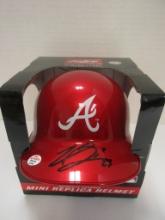 Michael Harris II of the Atlanta Braves signed autographed mini batting helmet PAAS COA 761
