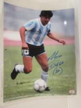 Diego Maradona signed autographed 8x10 photo PAAS COA 204