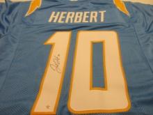Justin Herbert of the LA Chargers signed autographed football jersey PAAS COA 188